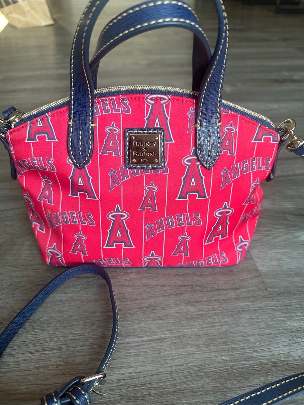 Like New Dooney & Bourke LA Angels Ruby Satchel Crossbody